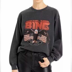 Anine Bing Vintage Eagle Graphic Sweatshirt